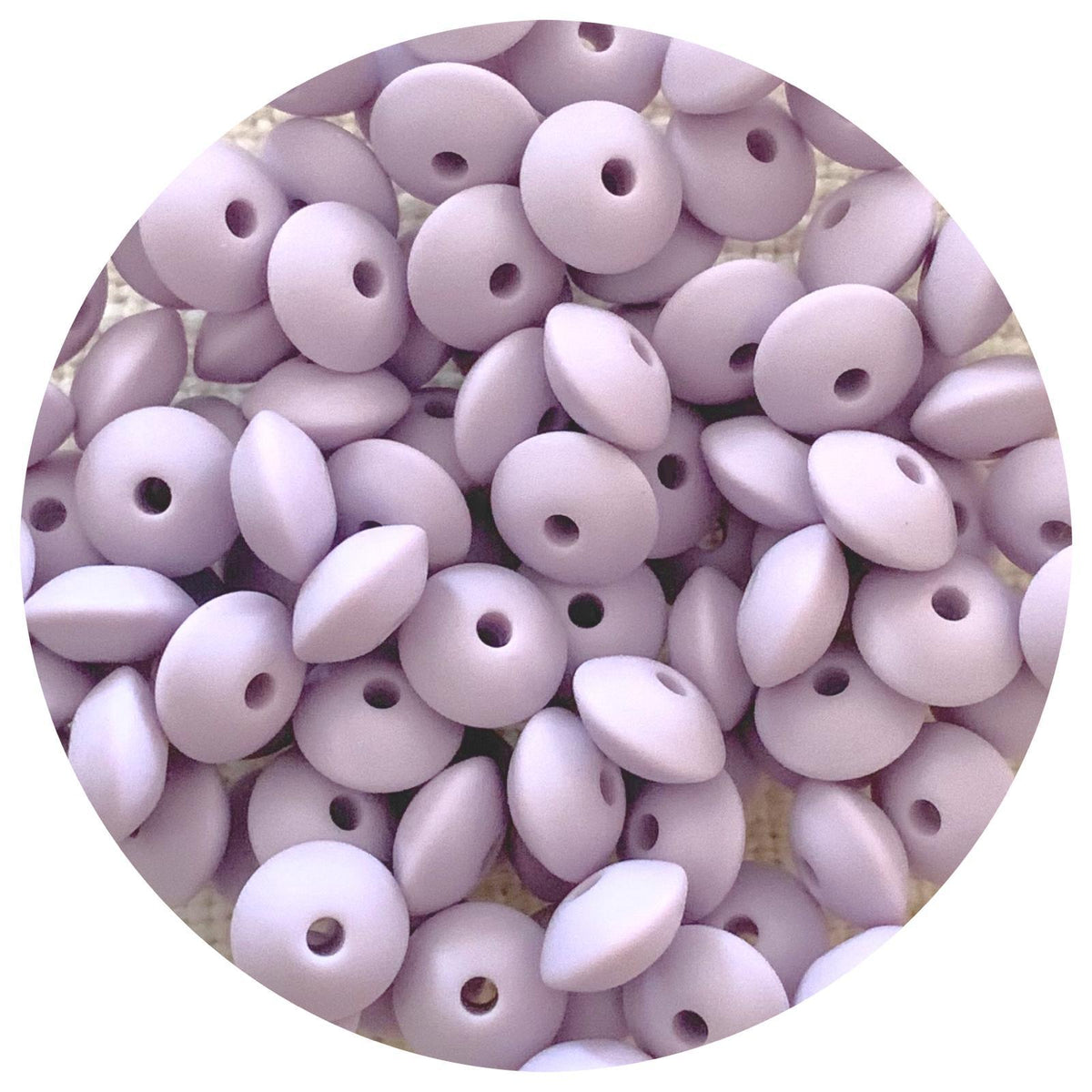 Lilac Purple - 12mm Mini Saucer - Each