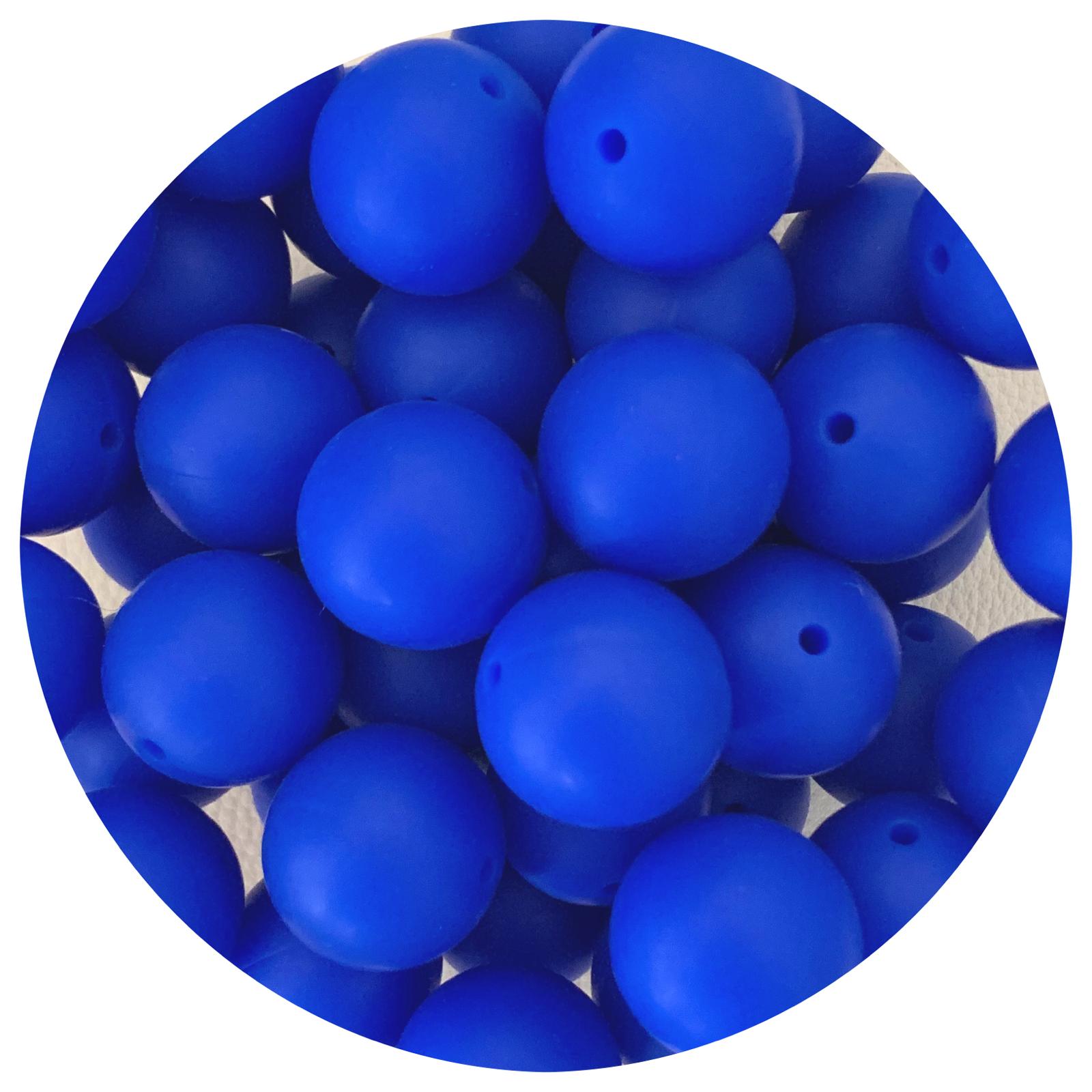 Royal Blue - 19mm round - 5 Beads