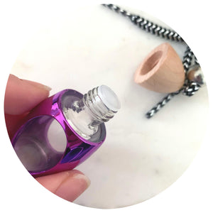 Hanging Bullet Diffuser Bottle - Purple - Each