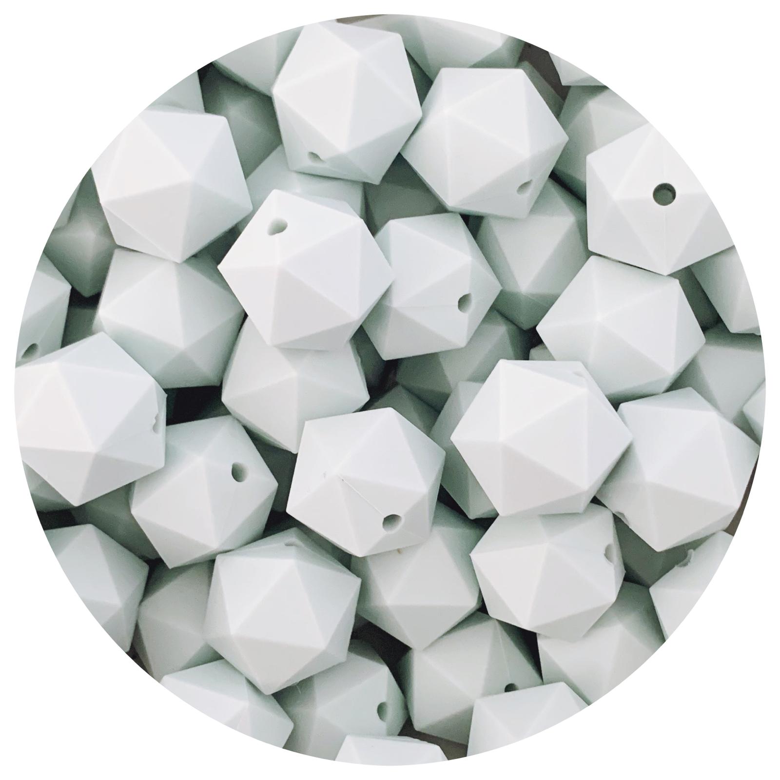 Seabreeze - 17mm Icosahedron - 5 Beads