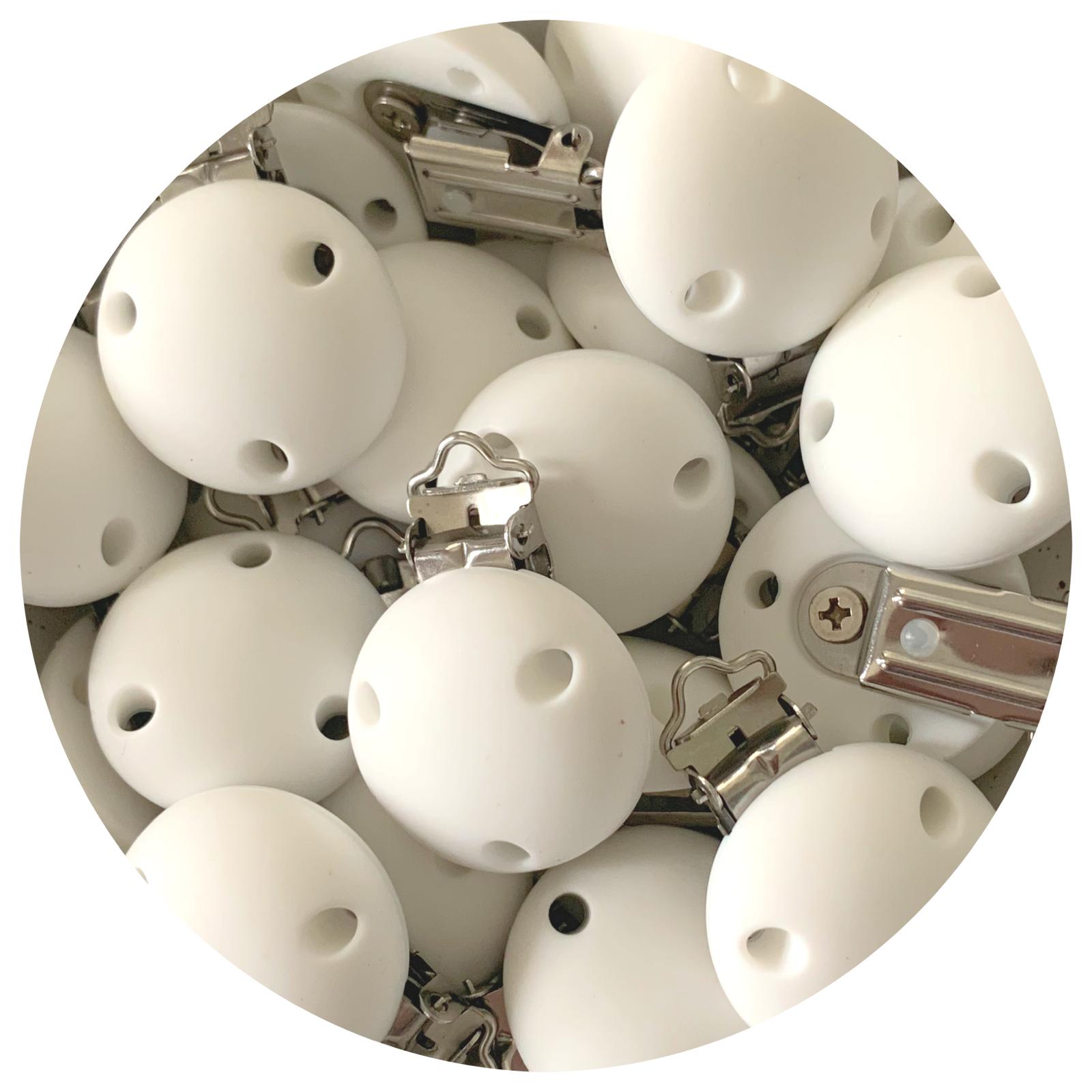 Snow White - Silicone Dummy / Pacifier Clip - Each