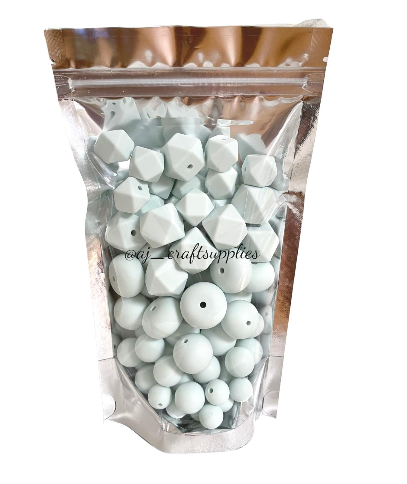 Seabreeze - Single Colour Variety Pack - 80 Silicone Beads