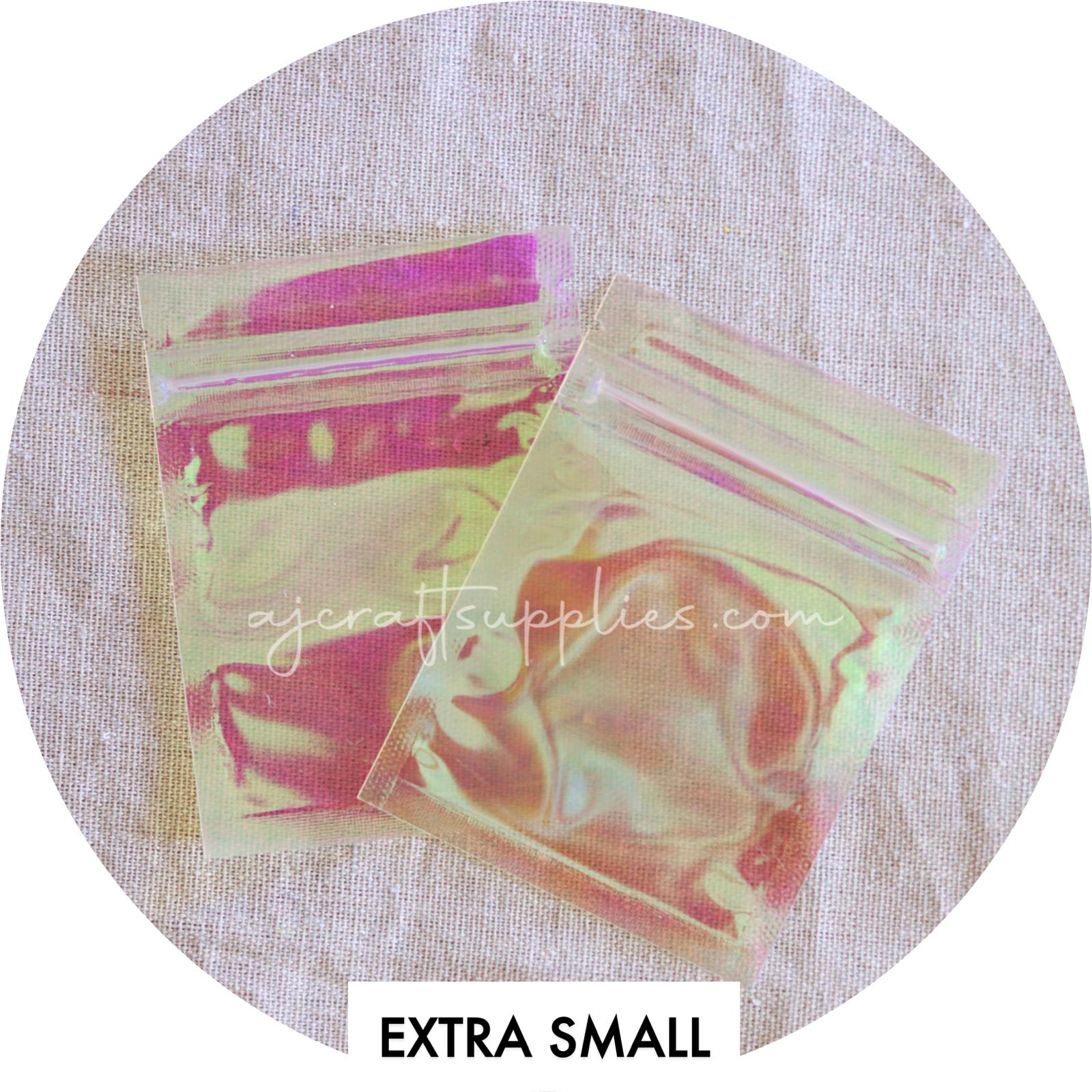 Pink Holographic (Translucent) Pouch - Extra Small - Each