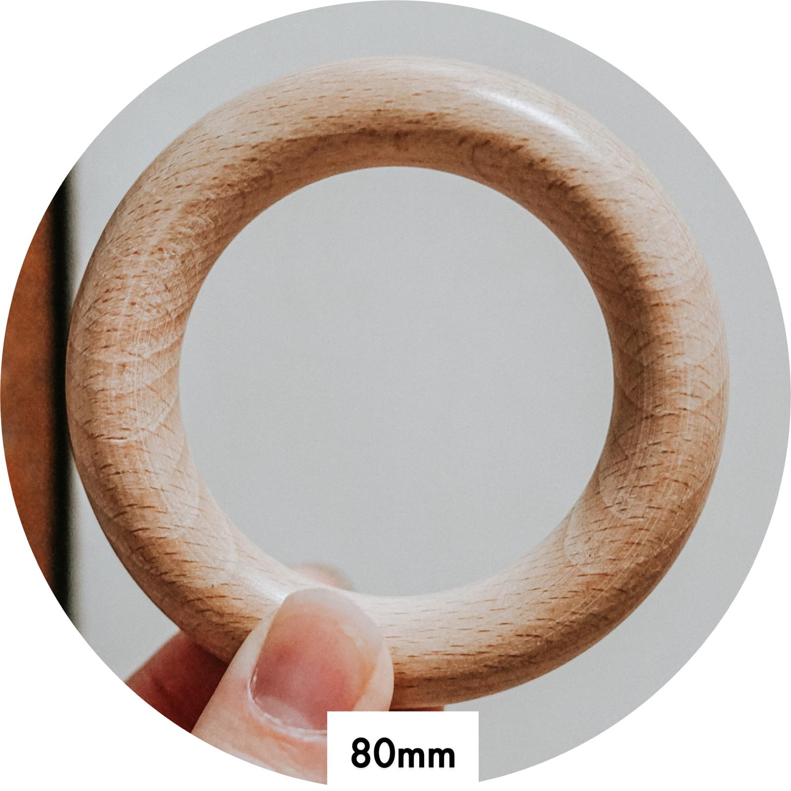 40mm Natural BEECH Wood Rings – USA Silicone Bead Supply Princess Bead  Supply