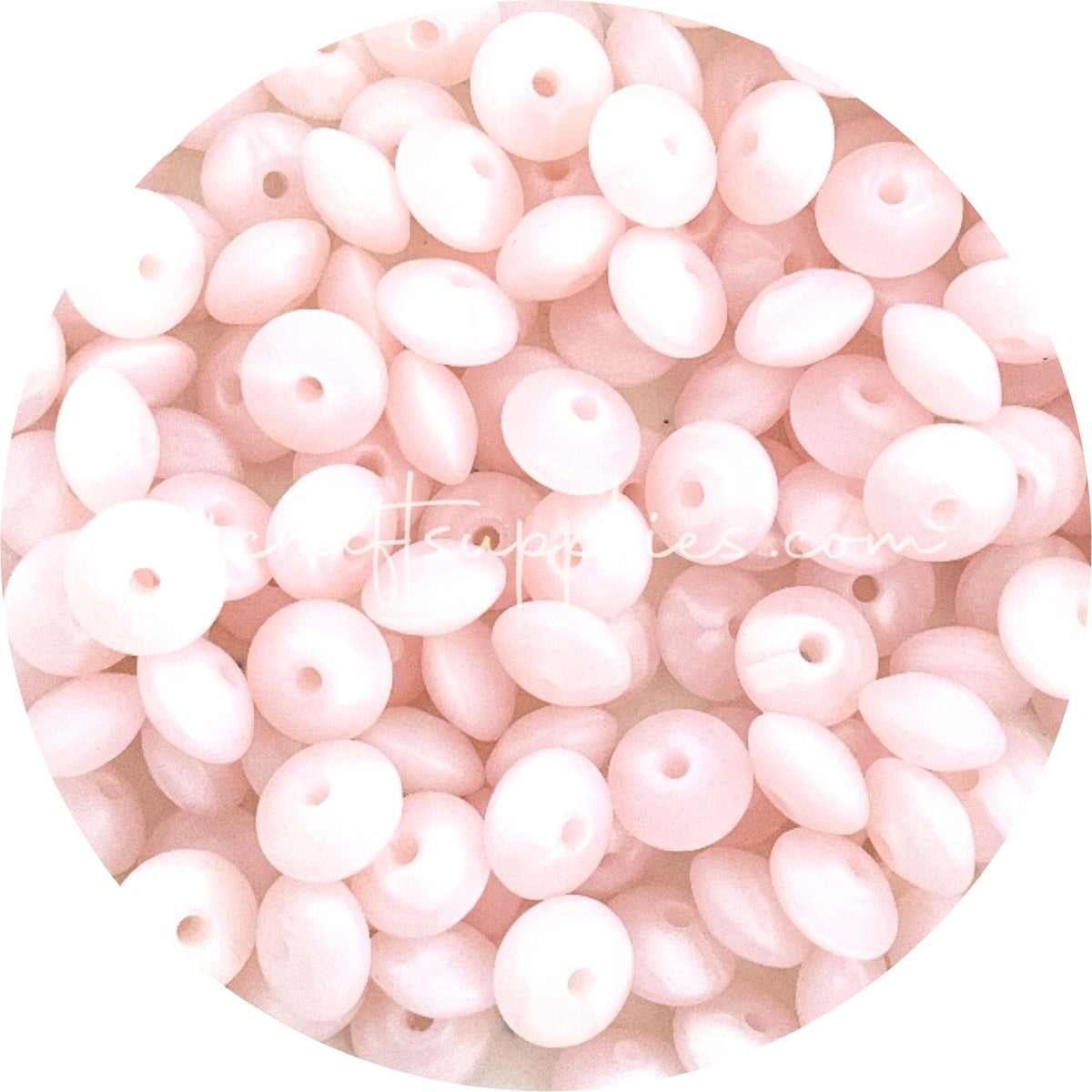 Pearl Blush - 12mm Mini Saucer - Each