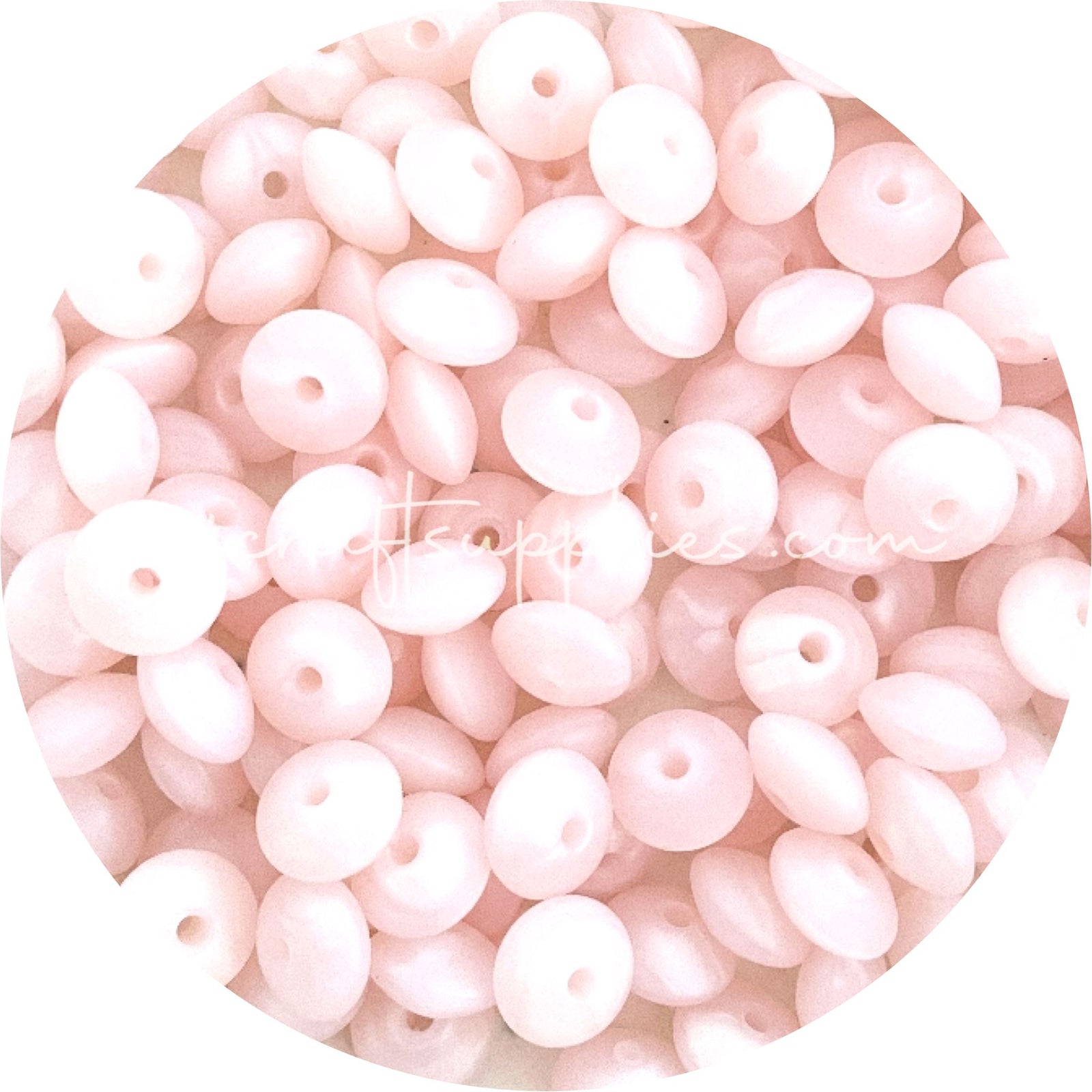 Pearl Blush - 12mm Mini Saucer - Each