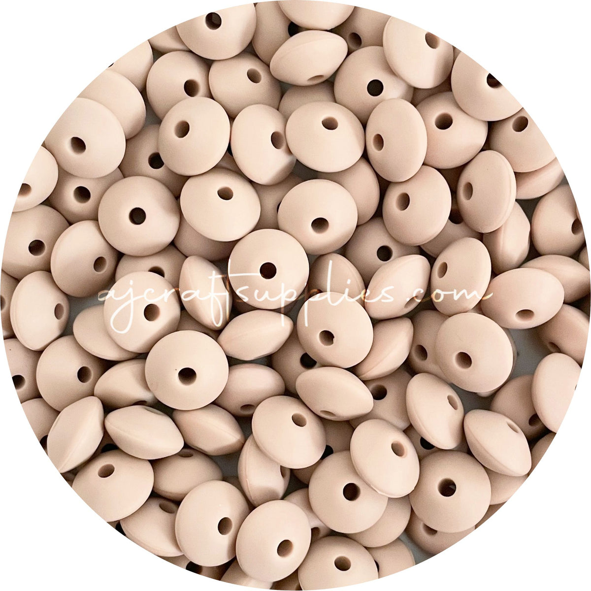 Oatmeal - 12mm Mini Saucer - Each