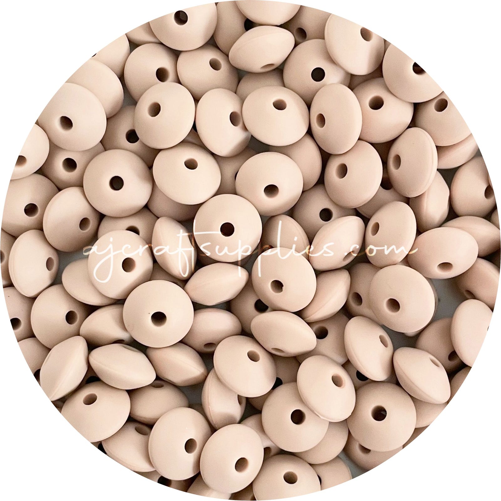 Oatmeal - 12mm Mini Saucer - Each