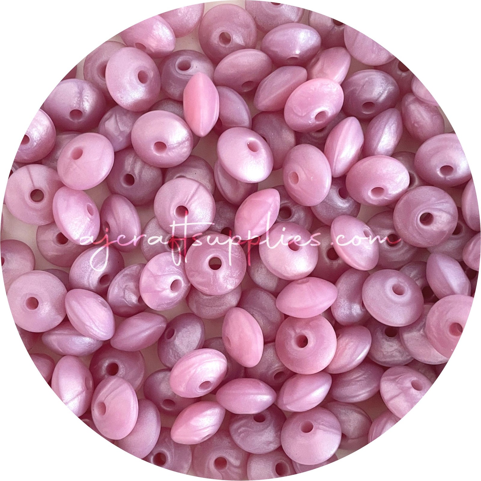 Pearl Violet - 12mm Mini Saucer - Each