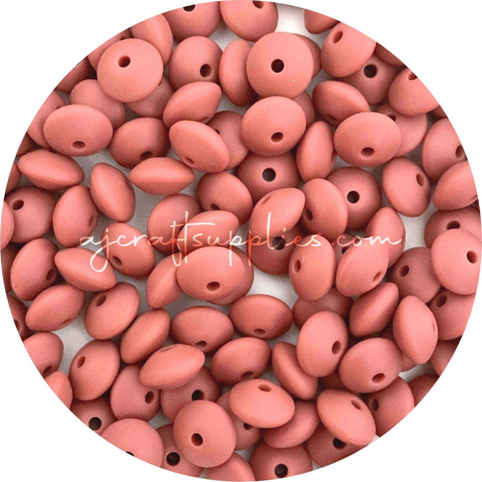 Brandy Rose - 12mm Mini Saucer - Each