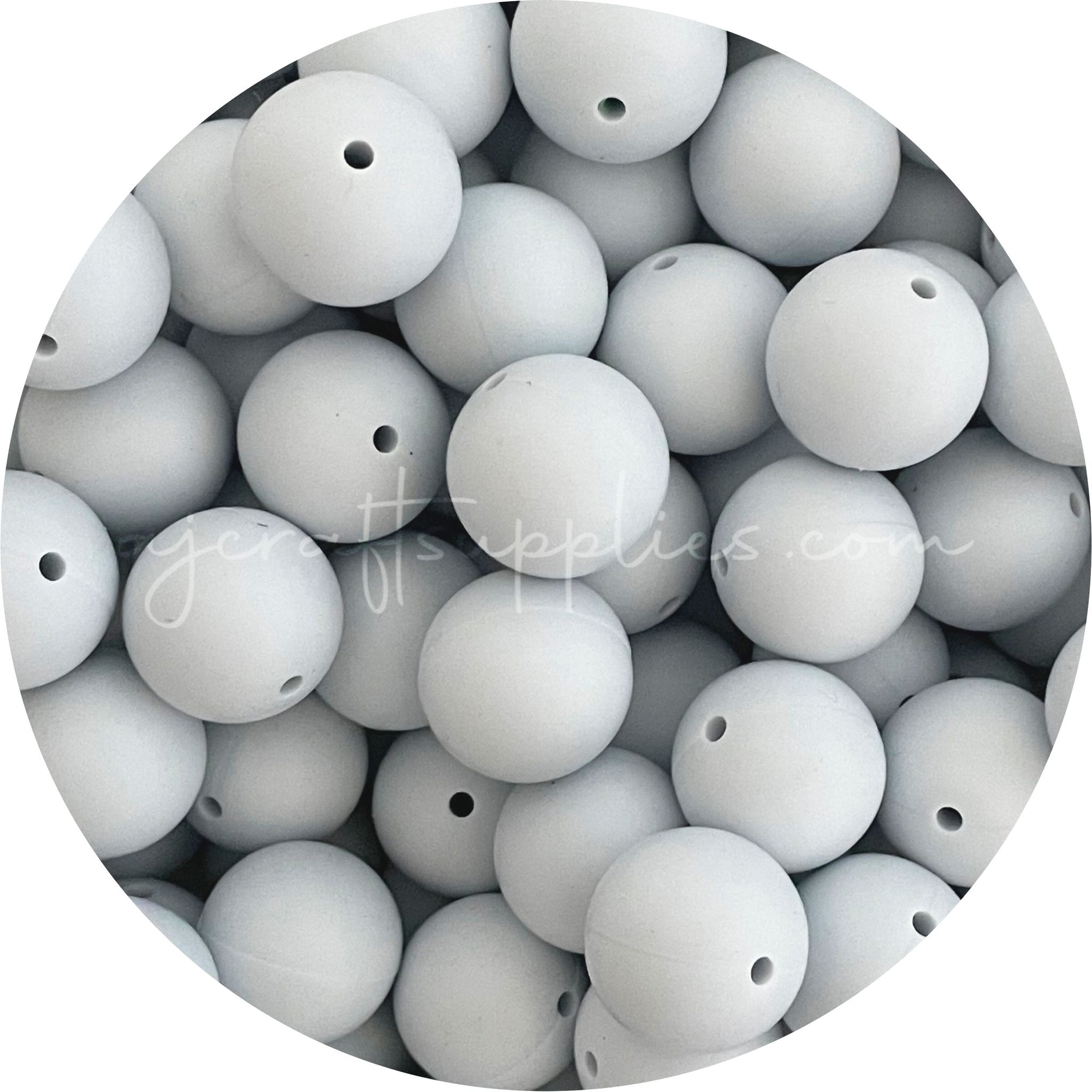 Silver Blue Mist - 19mm round - 5 Beads