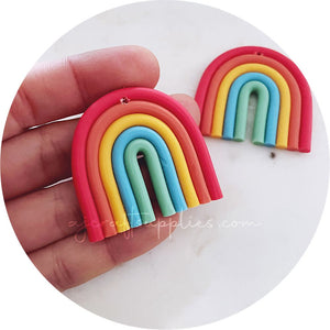 Colourful Rainbow Arch Clay Charm - Classic - Each