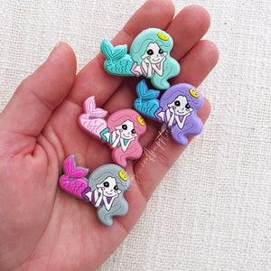 Mermaid Silicone Beads - CHOOSE YOUR COLOUR - 2 beads