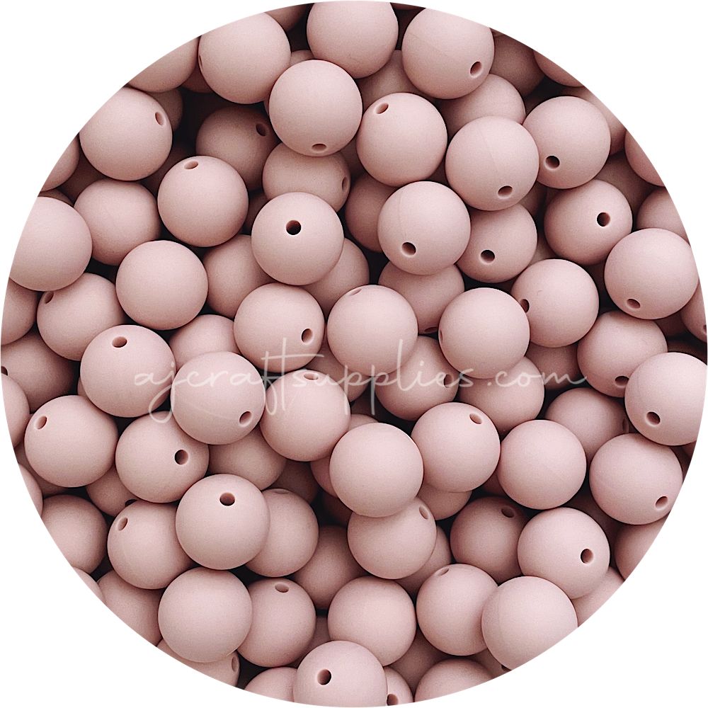 Nude - 15mm round - 10 Beads
