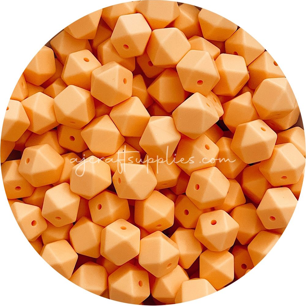 Marigold - 14mm Mini Hexagon - 5 beads
