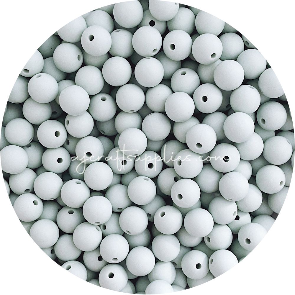Seabreeze - 12mm Round Silicone Beads - 10 beads