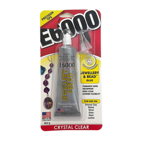 E6000 Jewellery & Bead Glue Adhesive with Nozzle Tips - 40.2g - Each