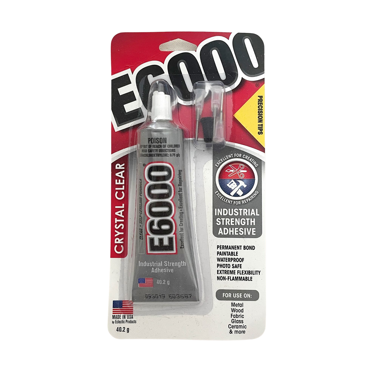 E6000 Glue Adhesive with Precision Tips - 40.2g - Each