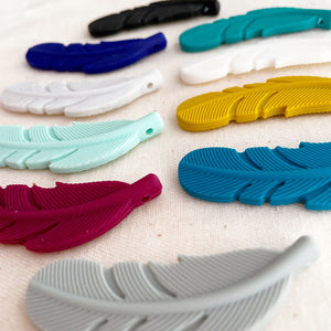 Hanging Feather Silicone Pendants - Each *CLEARANCE*