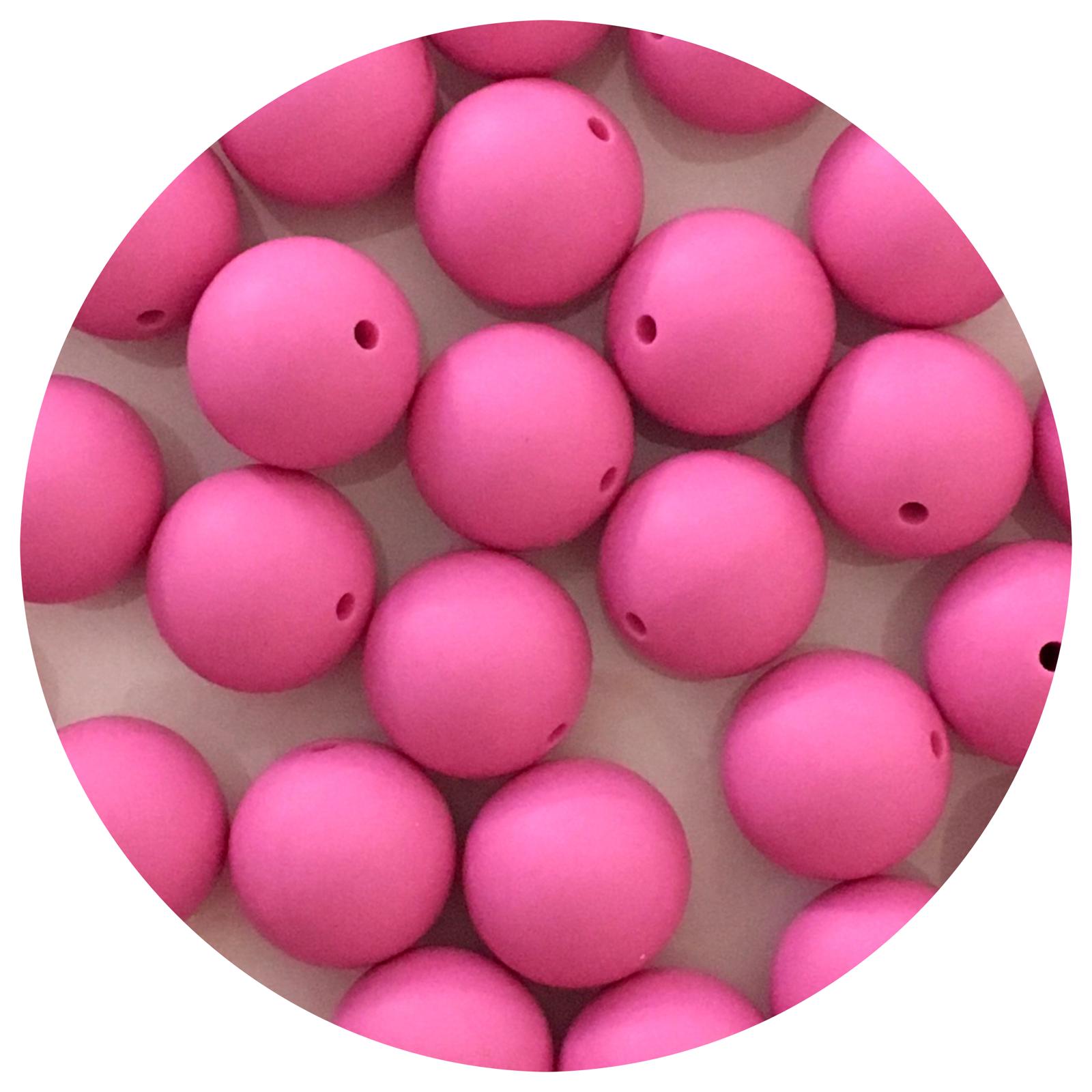 Orchid Pink - 19mm round - 5 Beads
