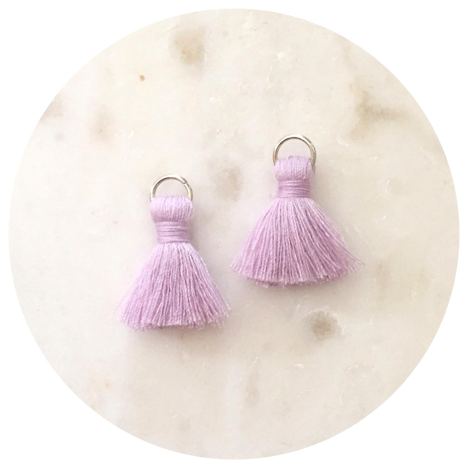 20mm Mini Cotton Tassels - Lilac - 2pack - L6102