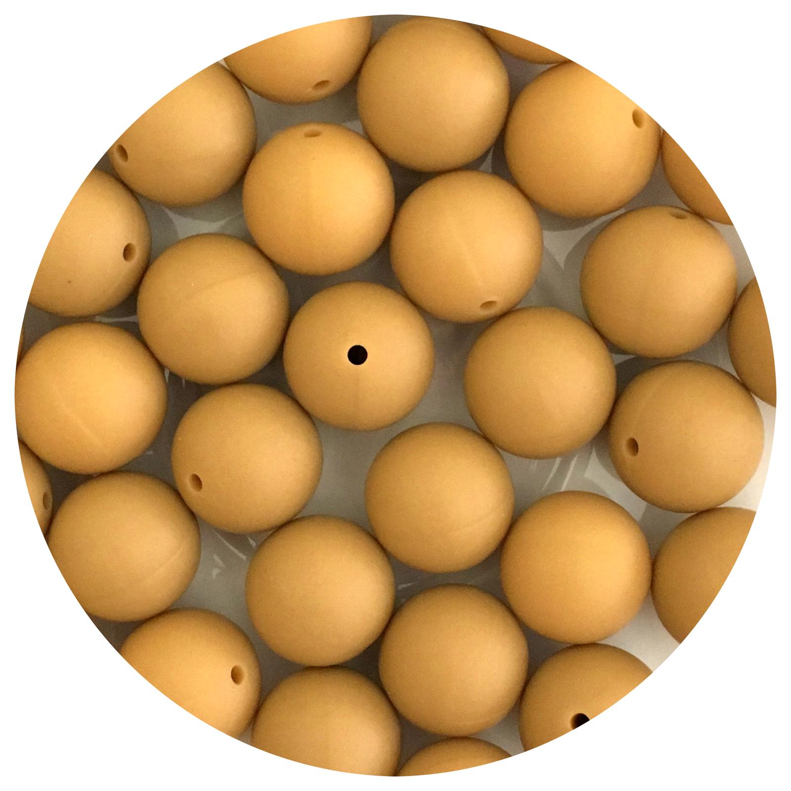 Butterscotch - 19mm round - 5 Beads