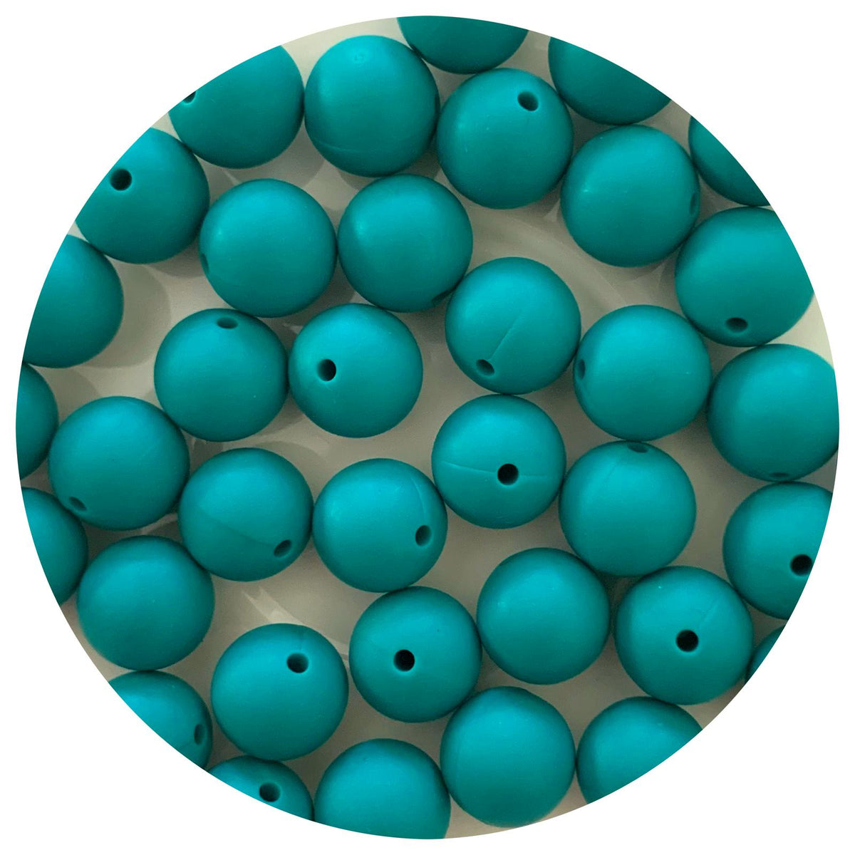 Ocean Green - 15mm round - 10 Beads