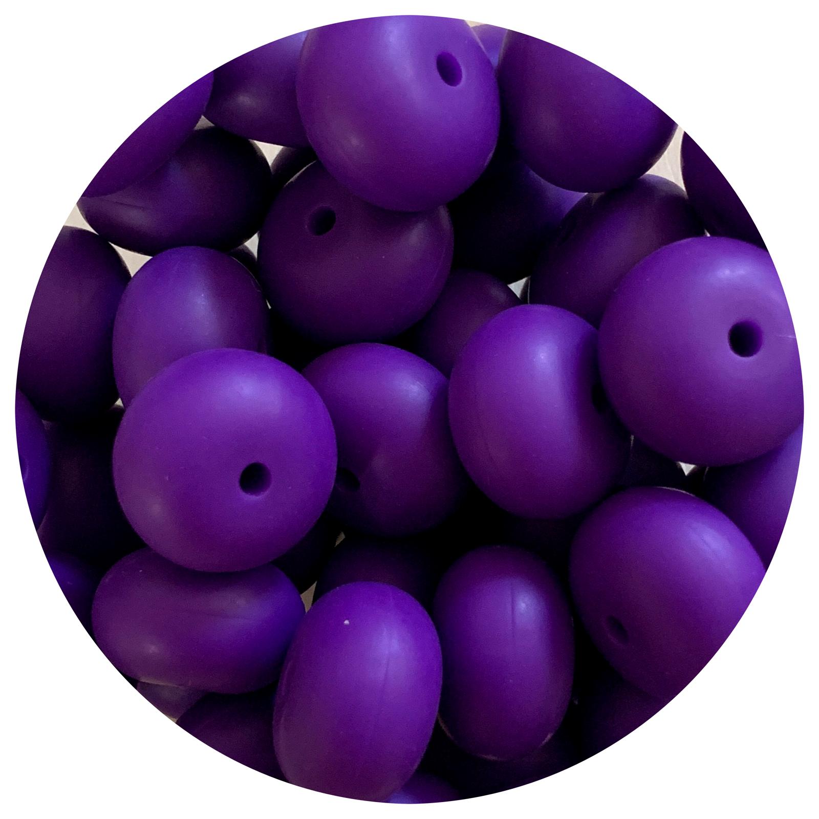 Royal Purple - 22mm Abacus - 5 Beads