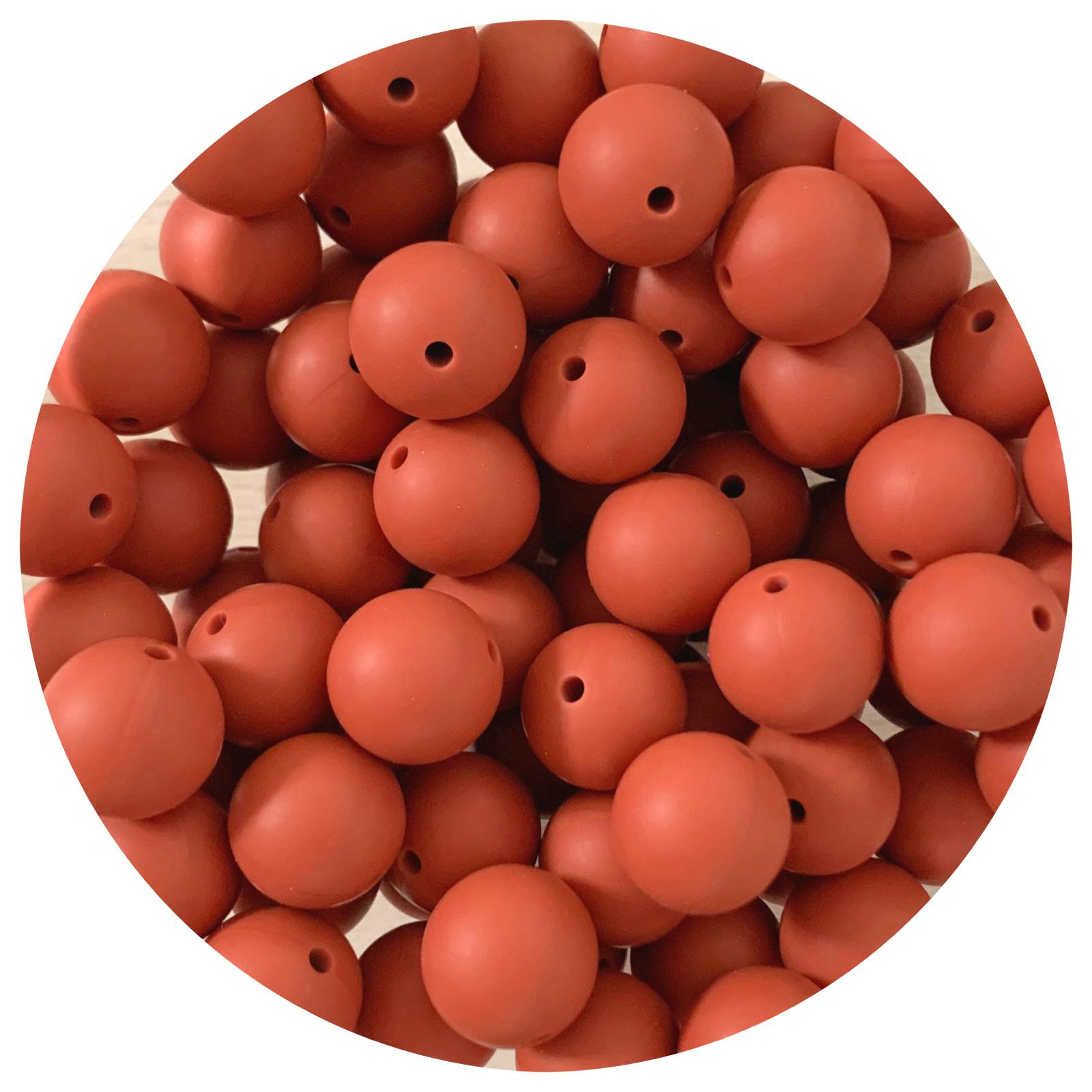 Cinnamon Spice - 15mm round - 10 Beads