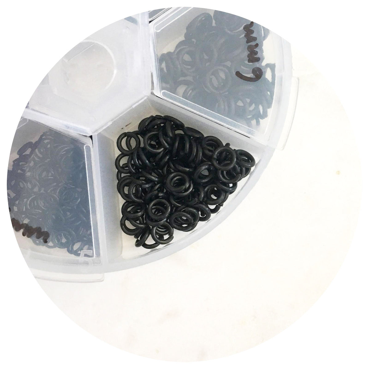 3. Jump Rings Mixed Pack Jump Rings - Black - 3mm, 4mm, 5mm, 6mm, 7mm, 8mm - AJ Craft ...