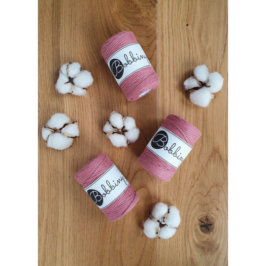 Bobbiny Baby Single Twist Macrame Cord - 1.5mm - Blossom