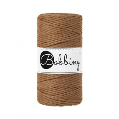 Bobbiny Single Twist Macrame Cord - 3mm - Caramel