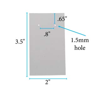 Earring Card Paper Punch - 2 Holes (Double Post)