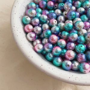 Mermaid Iridescent Beads - Wholesale Silicone Wood Beads Australia - AJ  Craft Supplies