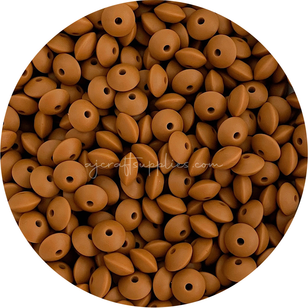 Tan - 12mm Mini Saucer - Each