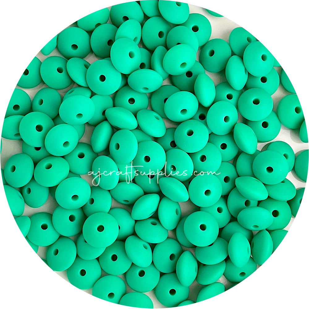 Kelly Green - 12mm Mini Saucer - Each