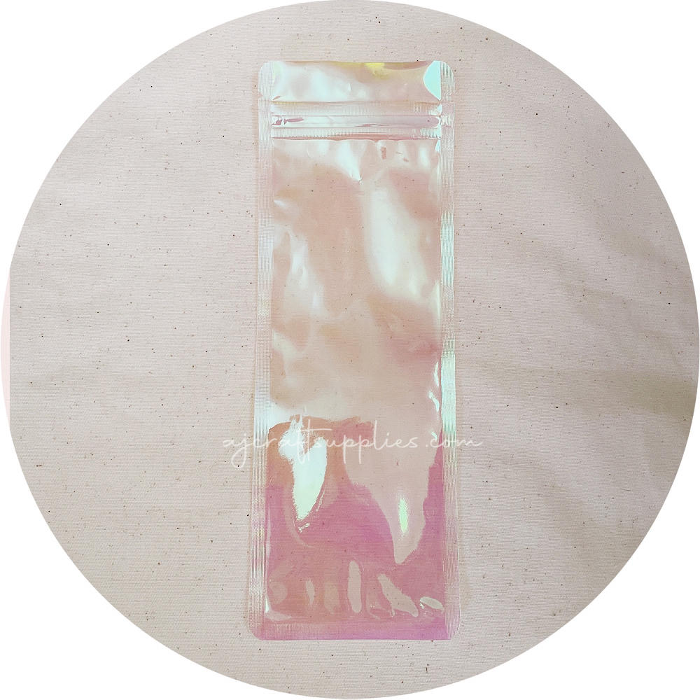 Pink Holographic (Translucent) Pouch - Skinny - Each