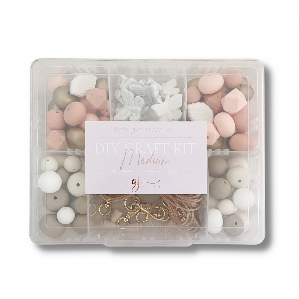 Medium DIY Craft Kit - Butterfly Garden (Peach & Gold)