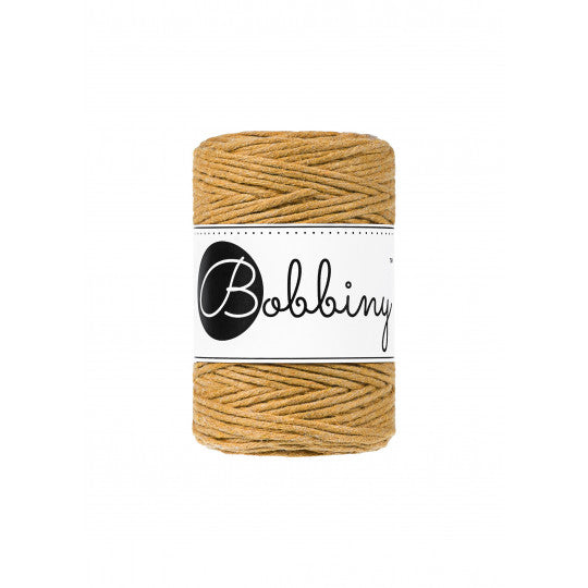 Bobbiny Baby Single Twist Macrame Cord - 1.5mm - Mustard