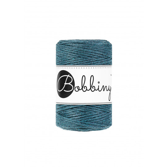 Bobbiny Baby Single Twist Macrame Cord - 1.5mm - Peacock Blue