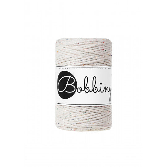 Bobbiny Baby Single Twist Macrame Cord - 1.5mm - Rainbow Dust