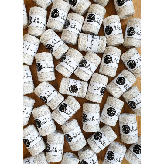 Bobbiny Baby Single Twist Macrame Cord - 1.5mm - Rainbow Dust