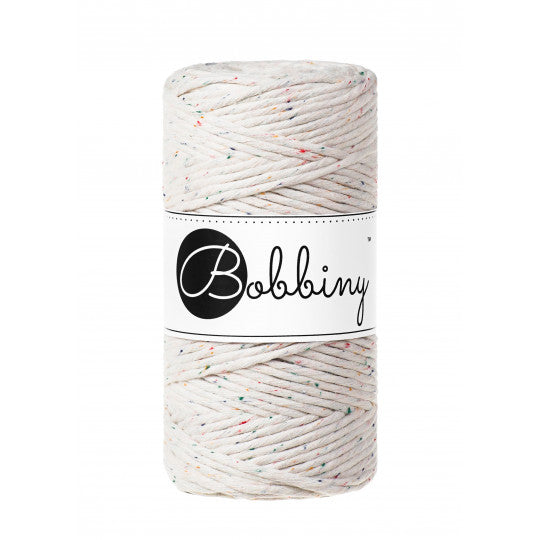 Bobbiny Single Twist Macrame Cord - 3mm - Rainbow Dust