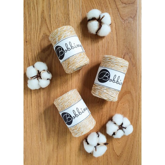 Bobbiny Baby Single Twist Macrame Cord - 1.5mm - Sunflower