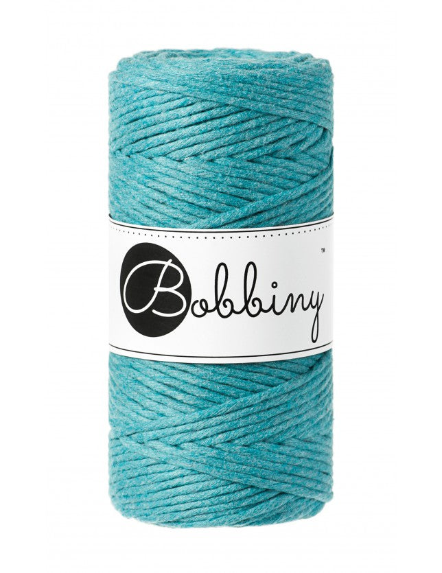 Bobbiny Single Twist Macrame Cord - 3mm - Teal